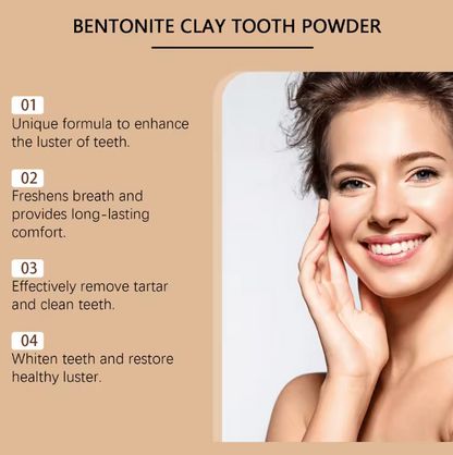 Natural Bentonite Clay Teeth Powder